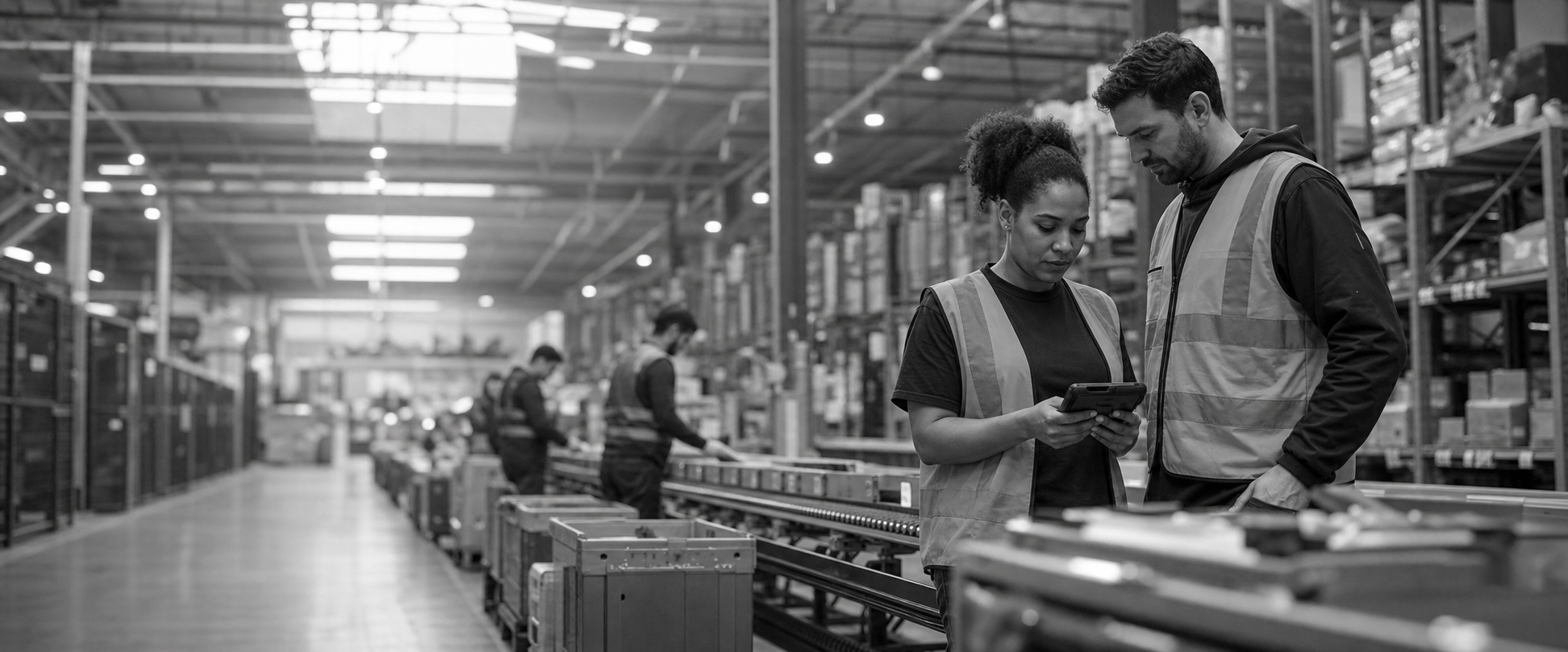 A frontline operator and technical deployment lead testing a live workflow